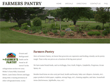 Tablet Screenshot of farmerspantry.net